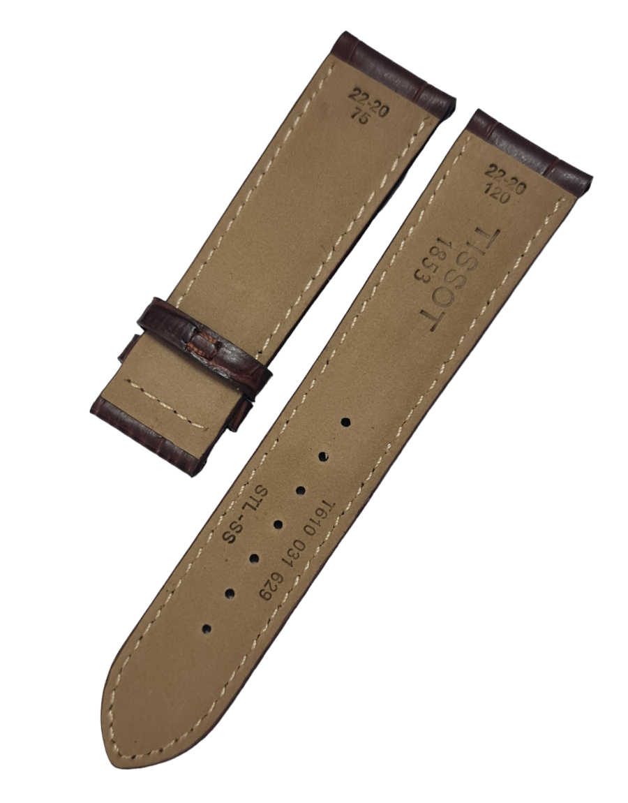 Tissot 22mm Kahverenk Deri Saat Kordonu