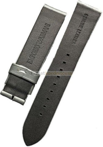 Emporio Armani AR1735 Uyumlu Gri Deri Saat Kordonu