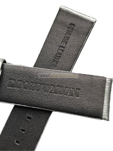 Emporio Armani AR1735 Uyumlu Gri Deri Saat Kordonu
