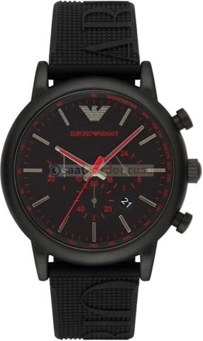 Emporio Armani Ar11024 Uyumlu Siyah Silikon Saat Kordonu