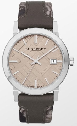 Burberry bu9020 Modeli Deri Saat Kordonu