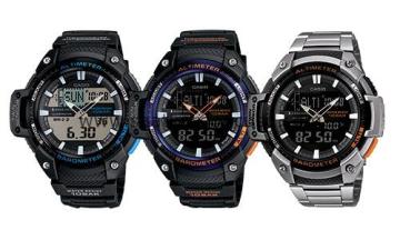 Casio Sgw 450 Uyumlu Siyah Silikon Saat Kordonu