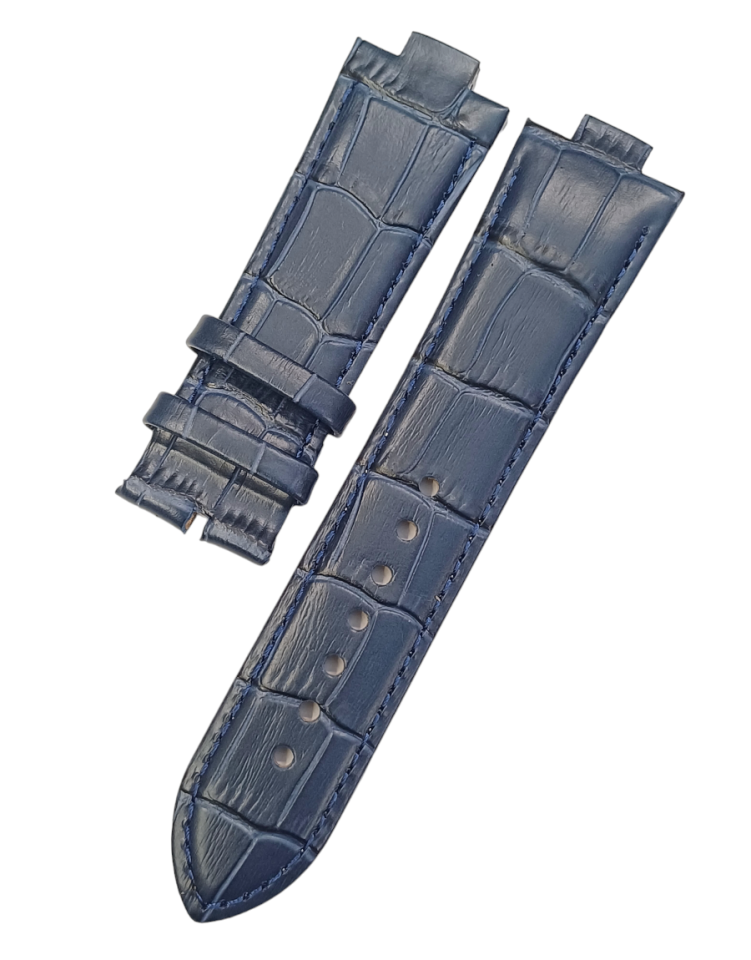 Gc GCY24001G7 Uyumlu Lacivert Deri Saat Kordonu