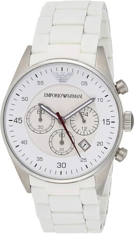 Emporio Armani Ar5867 Beyaz Silikon Kaplama Saat Kordonu