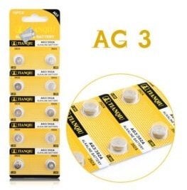 TIANQIU AG3 LR41 392 192 10 Adet Ateş Ölçer ve Saat Pili