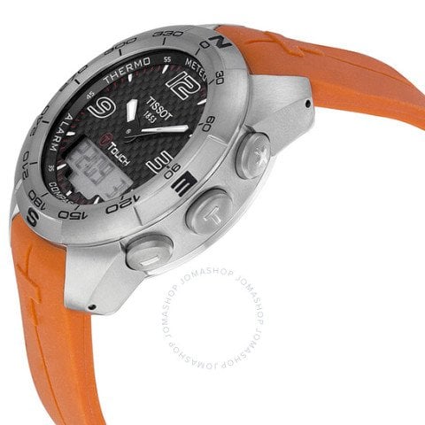 Tissot T Touch 21mm Expert Modeli Turuncu Silikon Kordon