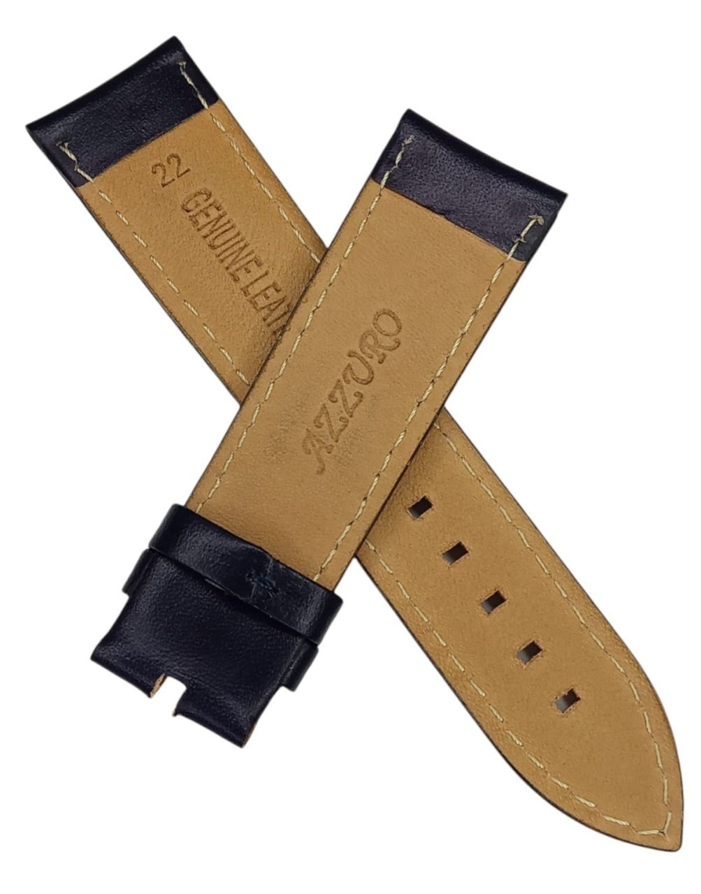 Emporio Armani AR2473 Uyumlu Lacivert Deri Saat Kordonu