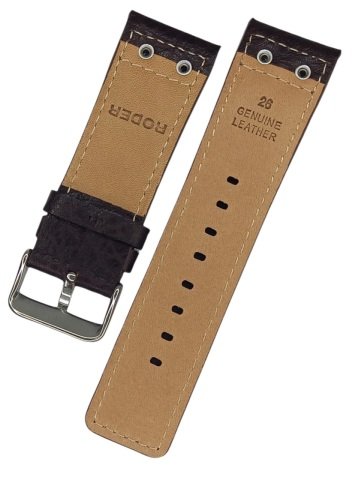 Tw Steell 26mm Puntolu Kahverengi Deri Kordon